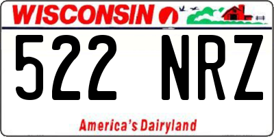 WI license plate 522NRZ
