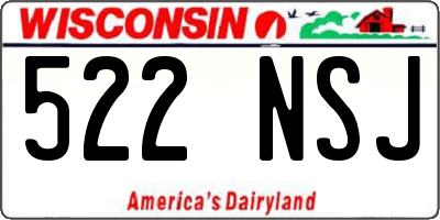 WI license plate 522NSJ