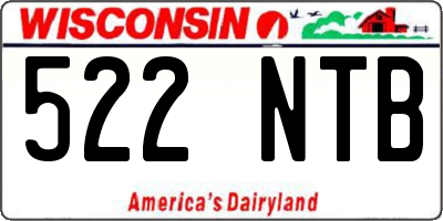 WI license plate 522NTB
