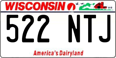 WI license plate 522NTJ