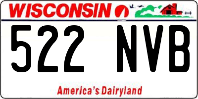 WI license plate 522NVB