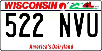 WI license plate 522NVU