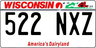 WI license plate 522NXZ