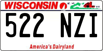 WI license plate 522NZI