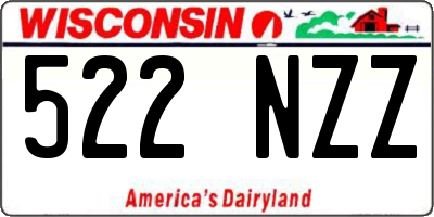 WI license plate 522NZZ