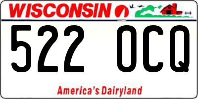 WI license plate 522OCQ