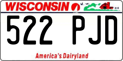 WI license plate 522PJD
