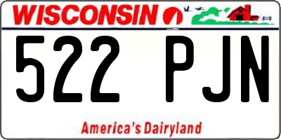 WI license plate 522PJN