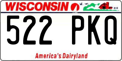 WI license plate 522PKQ
