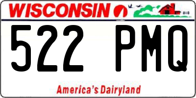 WI license plate 522PMQ