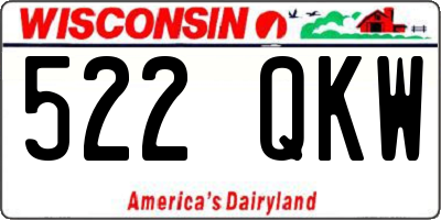 WI license plate 522QKW