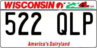 WI license plate 522QLP
