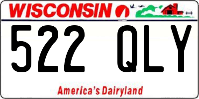 WI license plate 522QLY