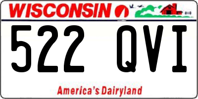 WI license plate 522QVI