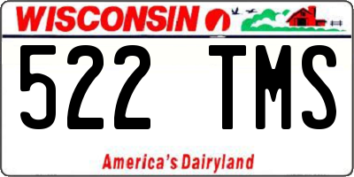 WI license plate 522TMS