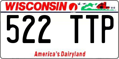WI license plate 522TTP