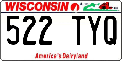 WI license plate 522TYQ