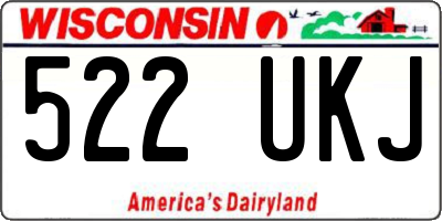 WI license plate 522UKJ