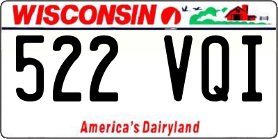 WI license plate 522VQI