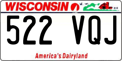 WI license plate 522VQJ