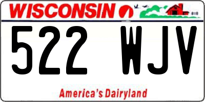 WI license plate 522WJV