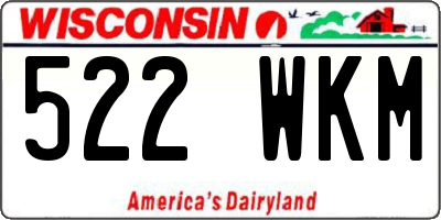 WI license plate 522WKM