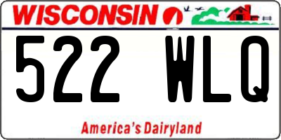 WI license plate 522WLQ