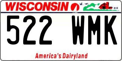 WI license plate 522WMK
