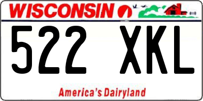 WI license plate 522XKL