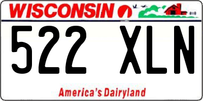 WI license plate 522XLN