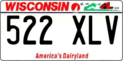 WI license plate 522XLV