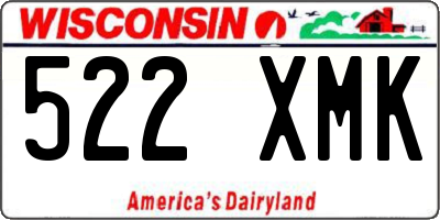 WI license plate 522XMK