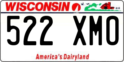 WI license plate 522XMO