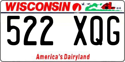 WI license plate 522XQG