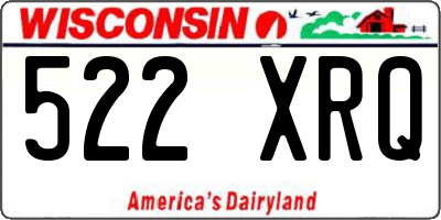 WI license plate 522XRQ