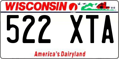 WI license plate 522XTA