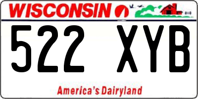 WI license plate 522XYB