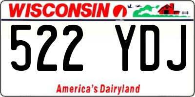 WI license plate 522YDJ
