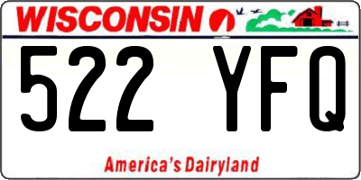 WI license plate 522YFQ