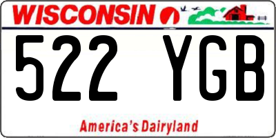 WI license plate 522YGB