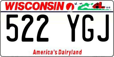 WI license plate 522YGJ