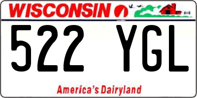 WI license plate 522YGL