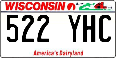 WI license plate 522YHC