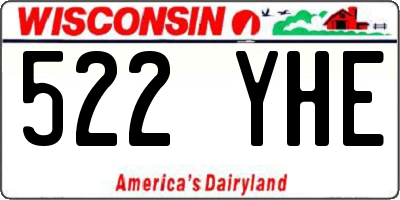 WI license plate 522YHE