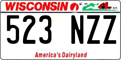 WI license plate 523NZZ