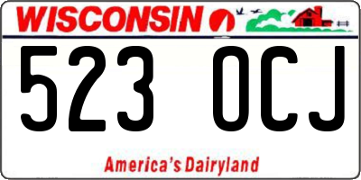 WI license plate 523OCJ