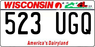 WI license plate 523UGQ