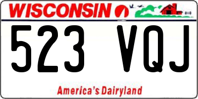 WI license plate 523VQJ
