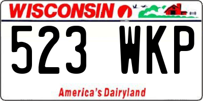 WI license plate 523WKP