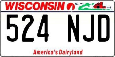WI license plate 524NJD